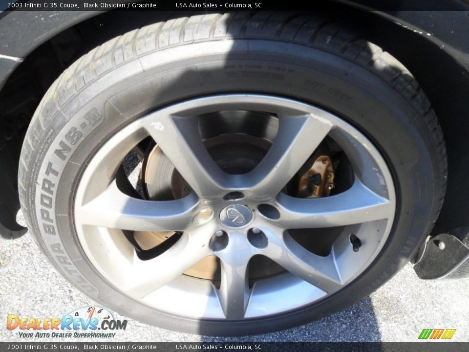 2003 Infiniti G 35 Coupe Black Obsidian / Graphite Photo #10
