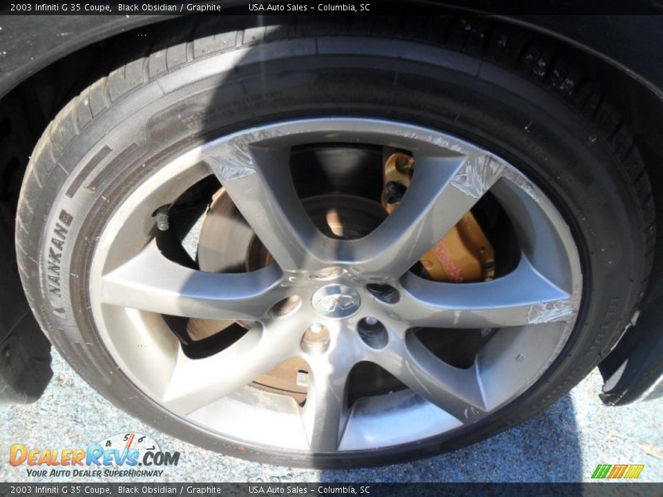 2003 Infiniti G 35 Coupe Black Obsidian / Graphite Photo #11