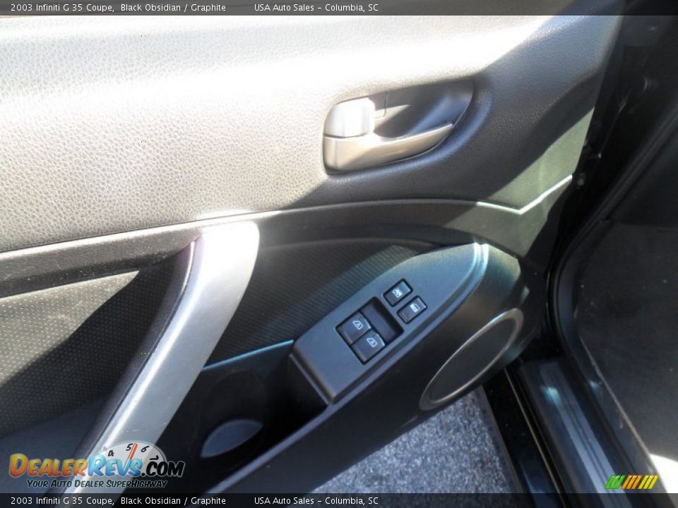 2003 Infiniti G 35 Coupe Black Obsidian / Graphite Photo #12
