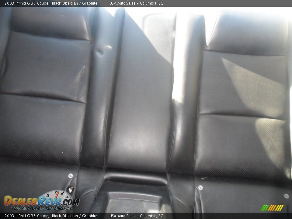 2003 Infiniti G 35 Coupe Black Obsidian / Graphite Photo #18
