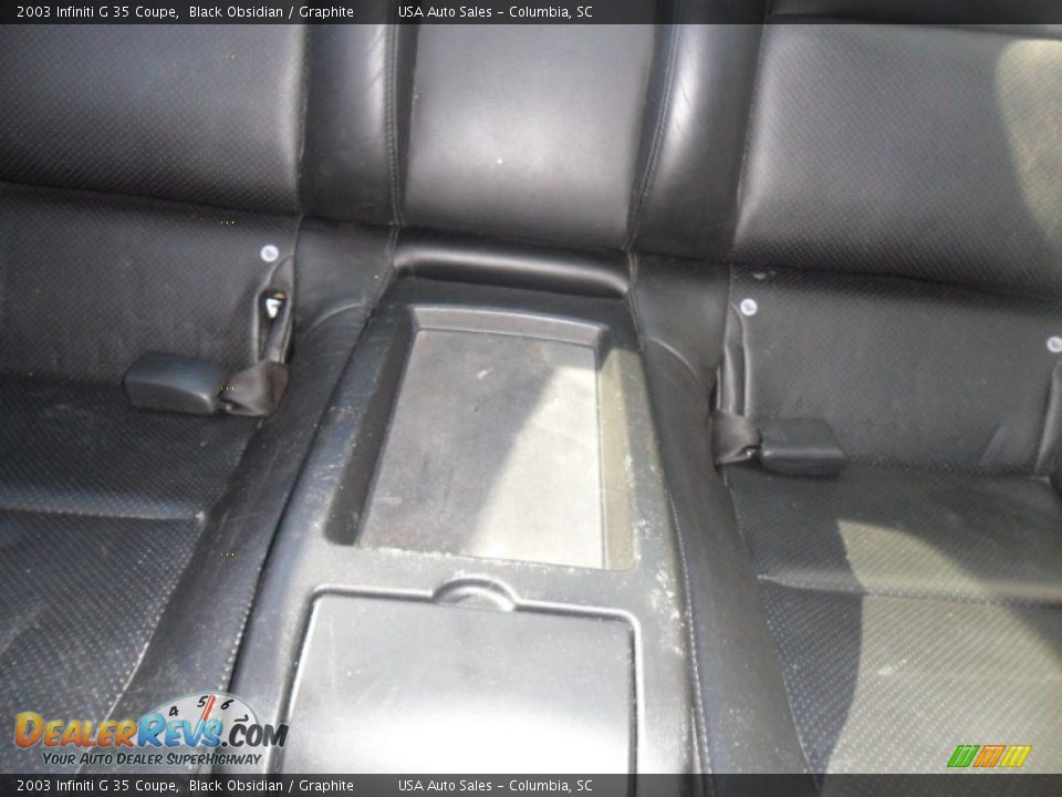 2003 Infiniti G 35 Coupe Black Obsidian / Graphite Photo #19