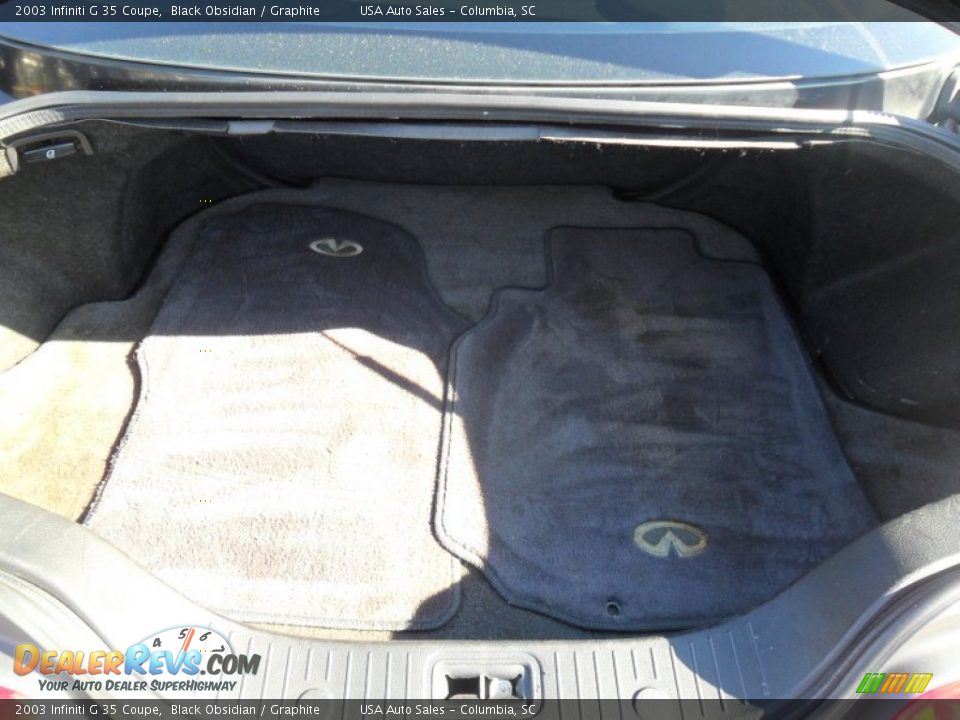 2003 Infiniti G 35 Coupe Black Obsidian / Graphite Photo #22