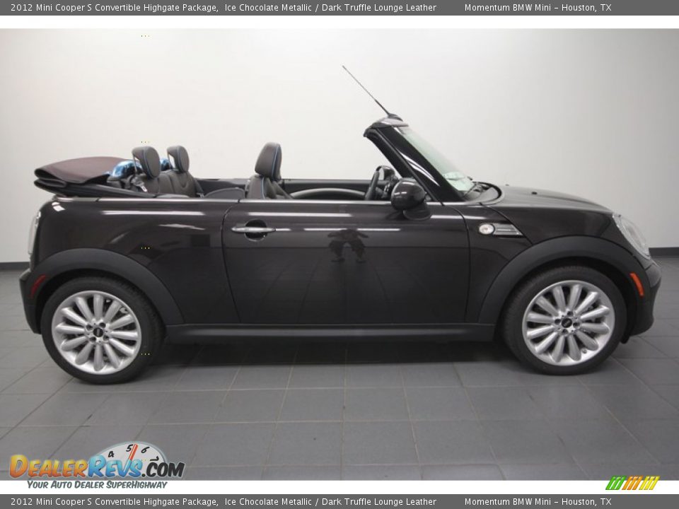Ice Chocolate Metallic 2012 Mini Cooper S Convertible Highgate Package Photo #2