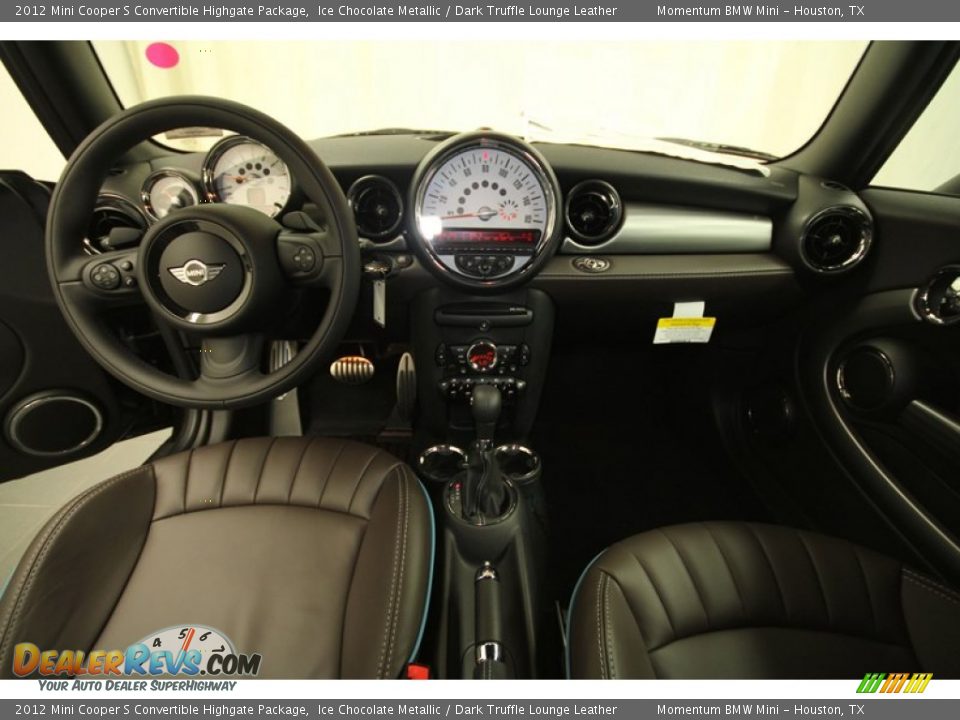 Dark Truffle Lounge Leather Interior - 2012 Mini Cooper S Convertible Highgate Package Photo #4