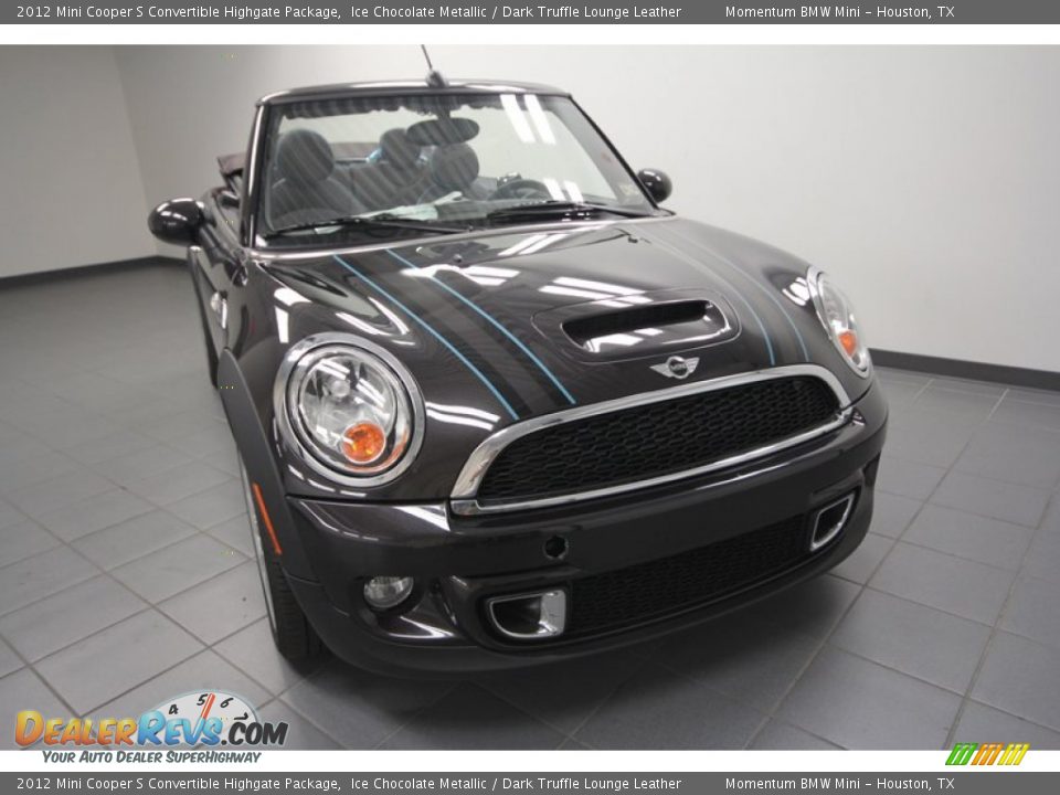 Ice Chocolate Metallic 2012 Mini Cooper S Convertible Highgate Package Photo #5