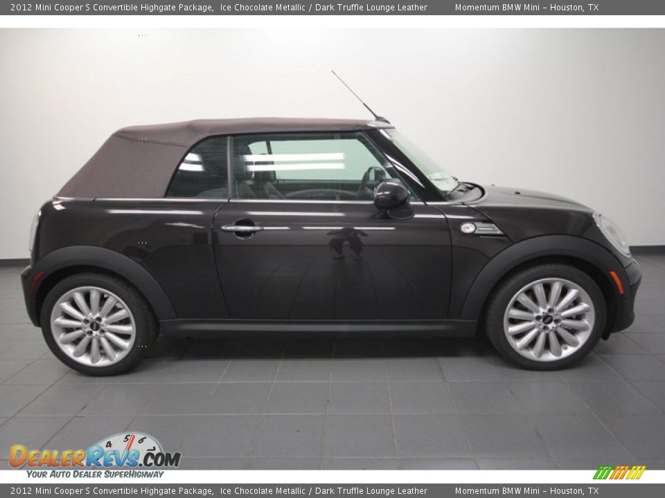 Ice Chocolate Metallic 2012 Mini Cooper S Convertible Highgate Package Photo #6