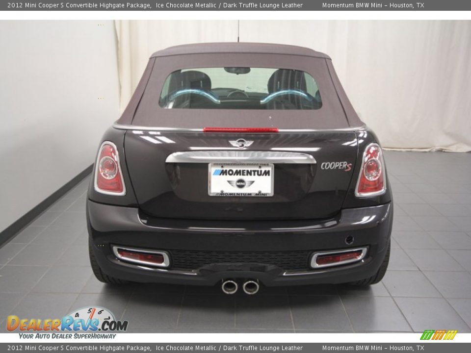 2012 Mini Cooper S Convertible Highgate Package Ice Chocolate Metallic / Dark Truffle Lounge Leather Photo #9