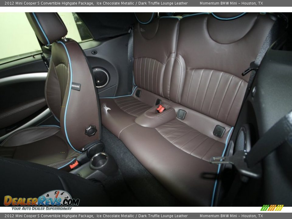 Dark Truffle Lounge Leather Interior - 2012 Mini Cooper S Convertible Highgate Package Photo #13