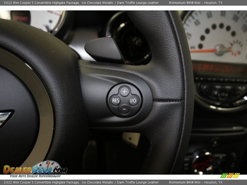 2012 Mini Cooper S Convertible Highgate Package Ice Chocolate Metallic / Dark Truffle Lounge Leather Photo #21
