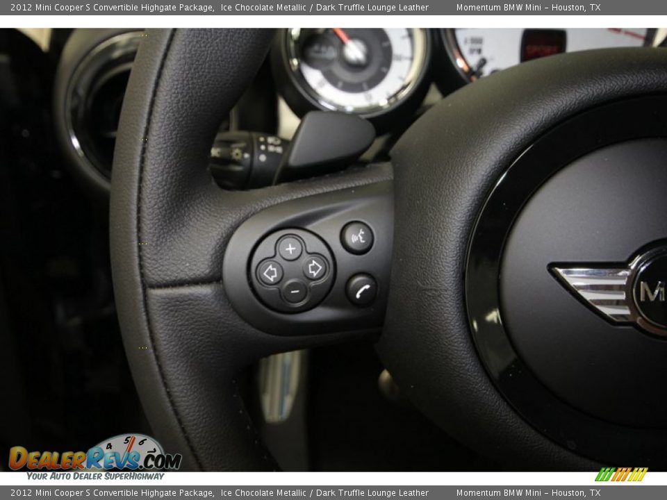 2012 Mini Cooper S Convertible Highgate Package Ice Chocolate Metallic / Dark Truffle Lounge Leather Photo #22