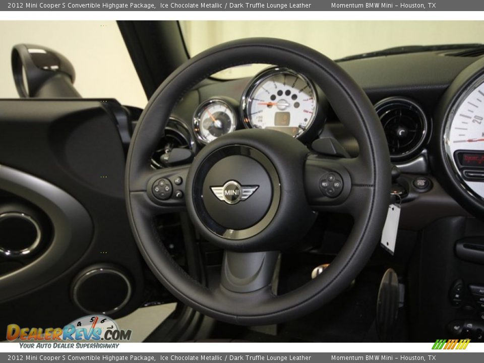 2012 Mini Cooper S Convertible Highgate Package Ice Chocolate Metallic / Dark Truffle Lounge Leather Photo #23