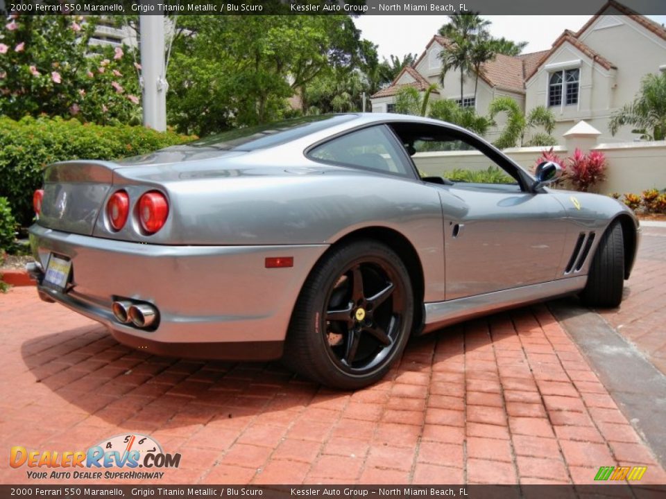2000 Ferrari 550 Maranello Grigio Titanio Metallic / Blu Scuro Photo #4