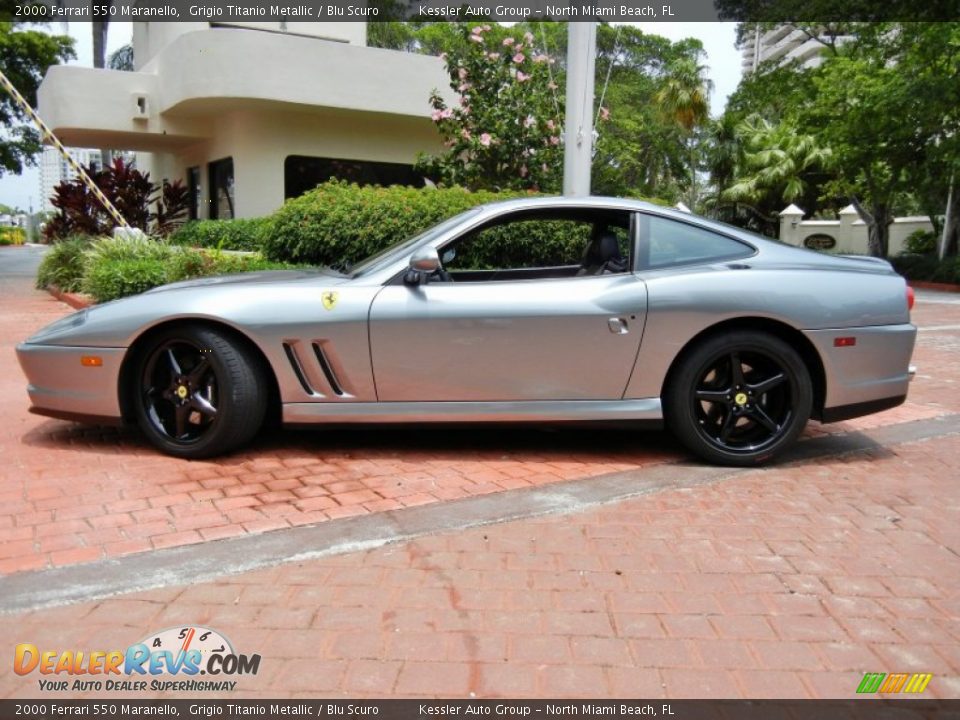 2000 Ferrari 550 Maranello Grigio Titanio Metallic / Blu Scuro Photo #6