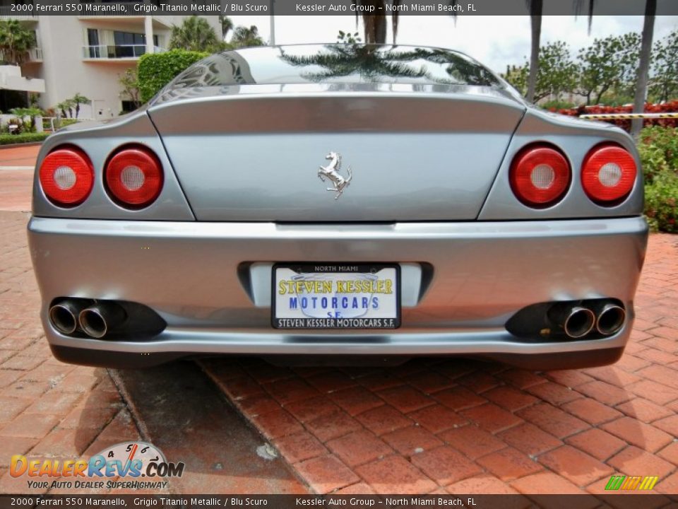 2000 Ferrari 550 Maranello Grigio Titanio Metallic / Blu Scuro Photo #8
