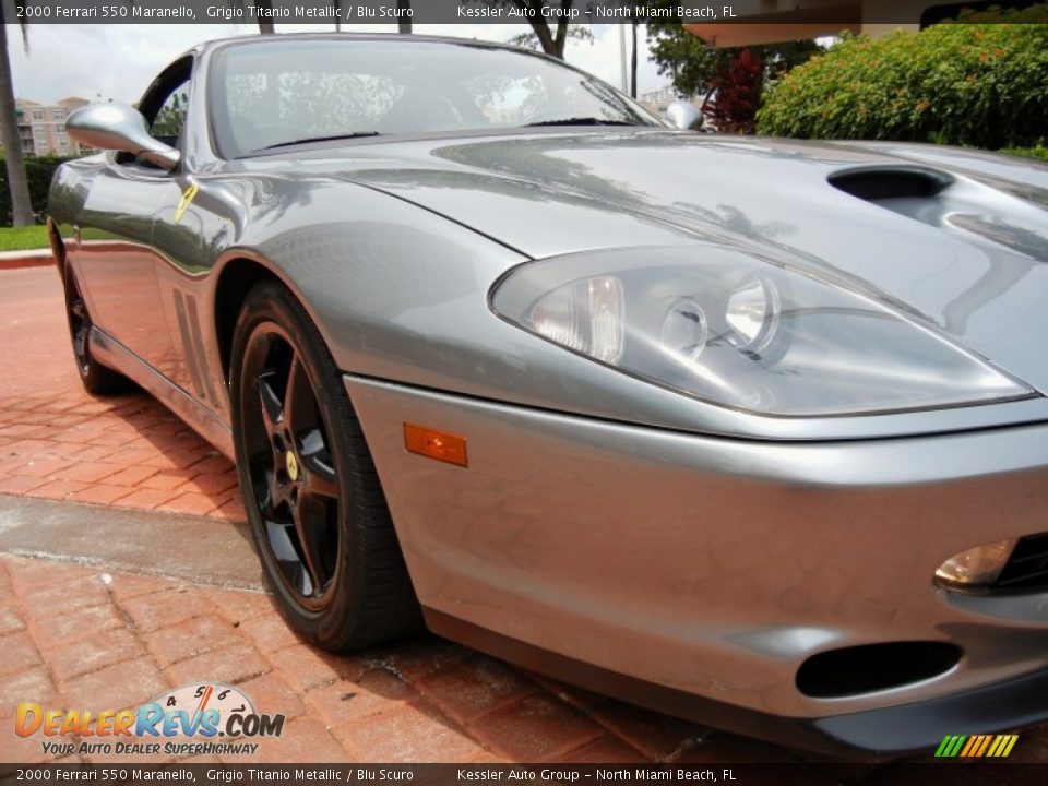 2000 Ferrari 550 Maranello Grigio Titanio Metallic / Blu Scuro Photo #9