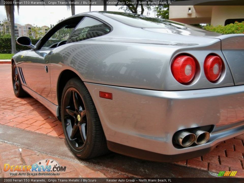 2000 Ferrari 550 Maranello Grigio Titanio Metallic / Blu Scuro Photo #11