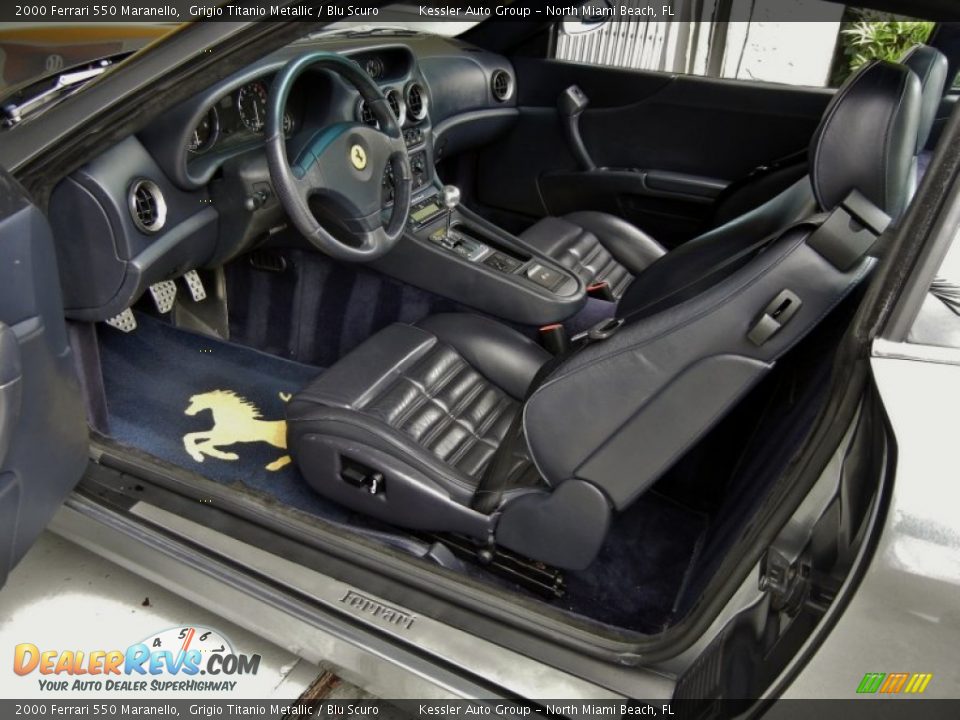 Blu Scuro Interior - 2000 Ferrari 550 Maranello Photo #13