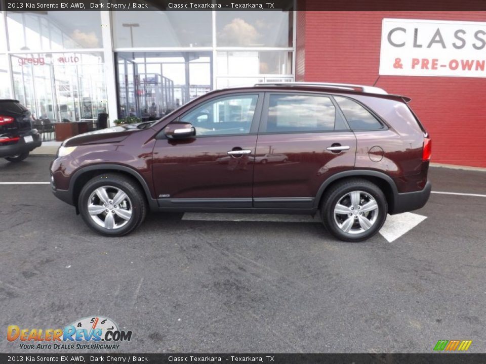 2013 Kia Sorento EX AWD Dark Cherry / Black Photo #2