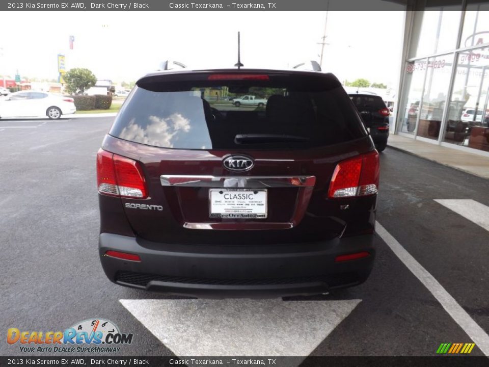2013 Kia Sorento EX AWD Dark Cherry / Black Photo #4