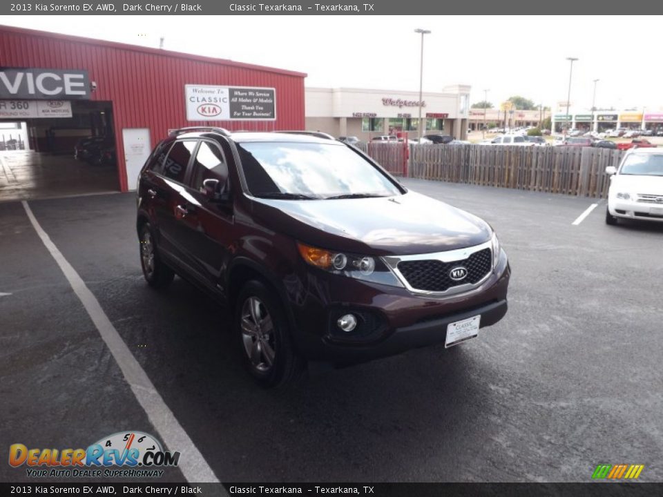 2013 Kia Sorento EX AWD Dark Cherry / Black Photo #7