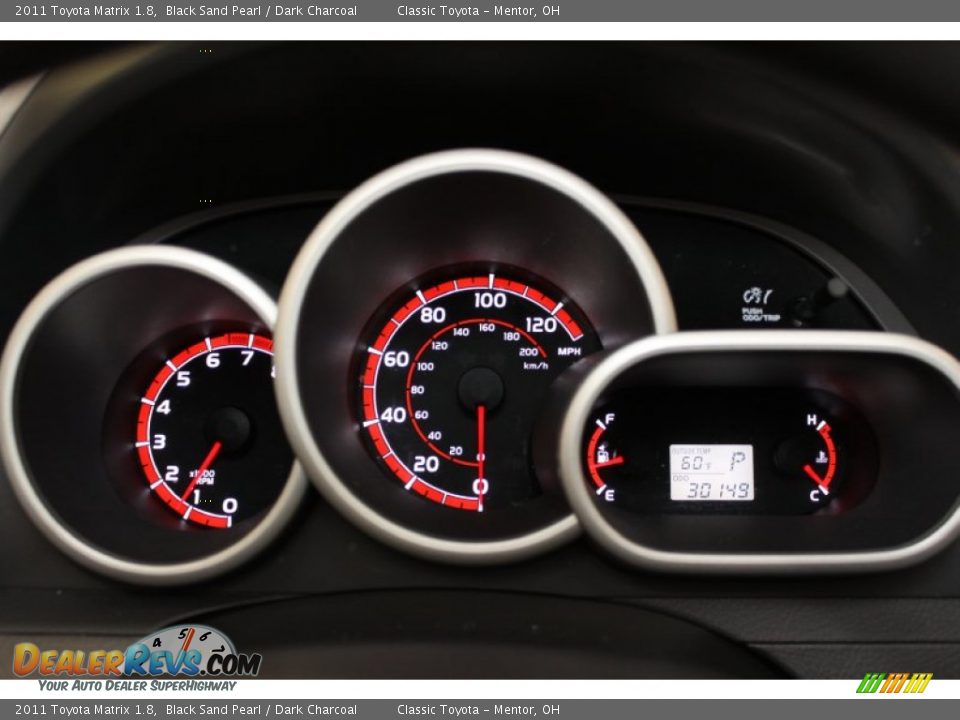 2011 Toyota Matrix 1.8 Gauges Photo #7