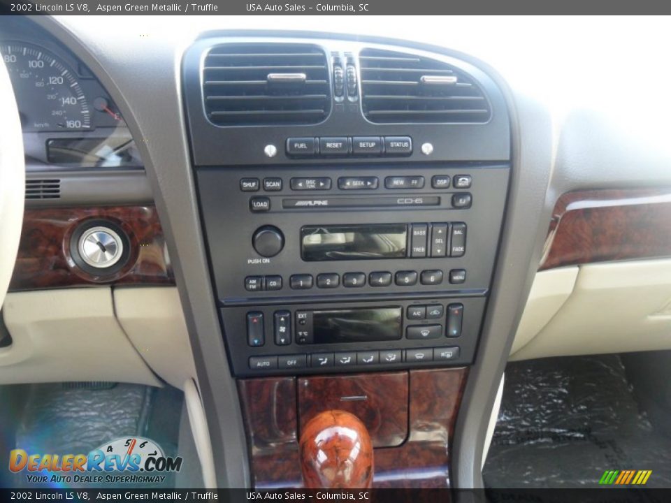 2002 Lincoln LS V8 Aspen Green Metallic / Truffle Photo #4