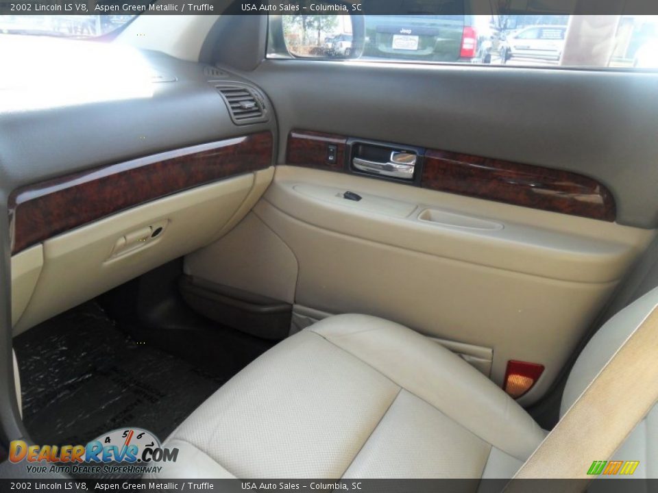 2002 Lincoln LS V8 Aspen Green Metallic / Truffle Photo #5