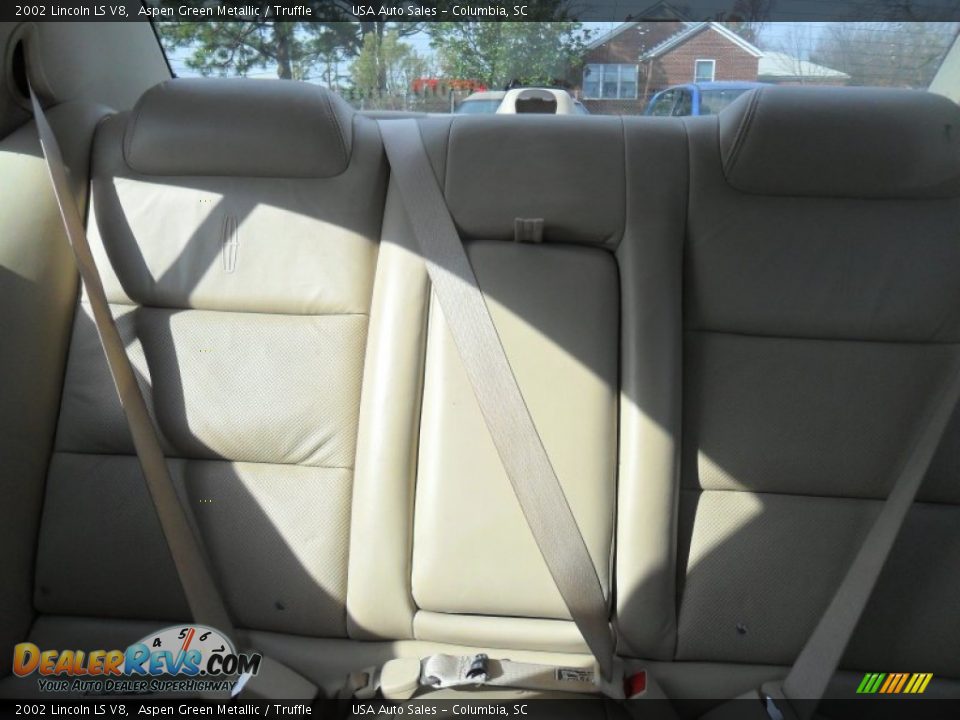 2002 Lincoln LS V8 Aspen Green Metallic / Truffle Photo #6