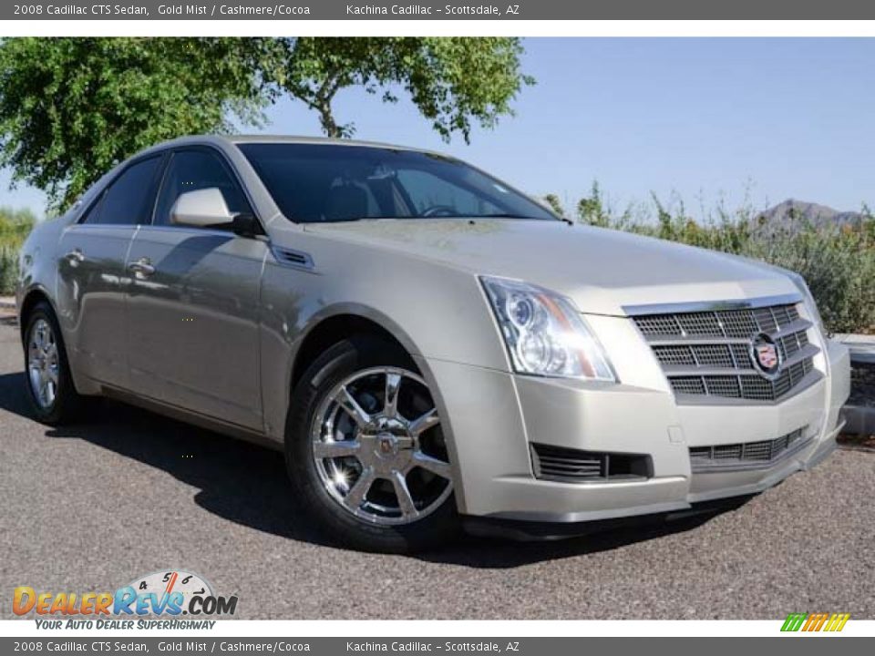 2008 Cadillac CTS Sedan Gold Mist / Cashmere/Cocoa Photo #1
