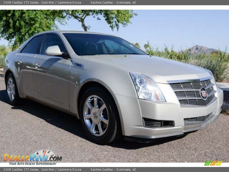 2008 Cadillac CTS Sedan Gold Mist / Cashmere/Cocoa Photo #3