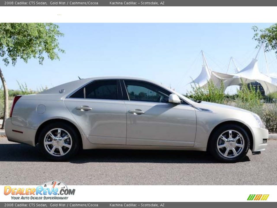 2008 Cadillac CTS Sedan Gold Mist / Cashmere/Cocoa Photo #4
