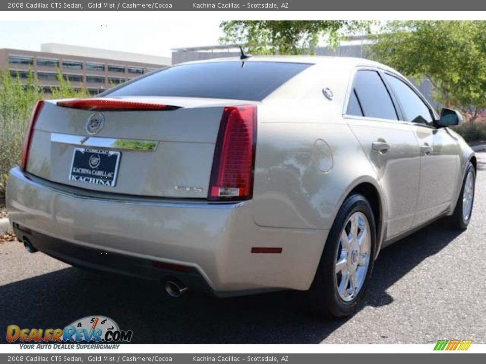 2008 Cadillac CTS Sedan Gold Mist / Cashmere/Cocoa Photo #5