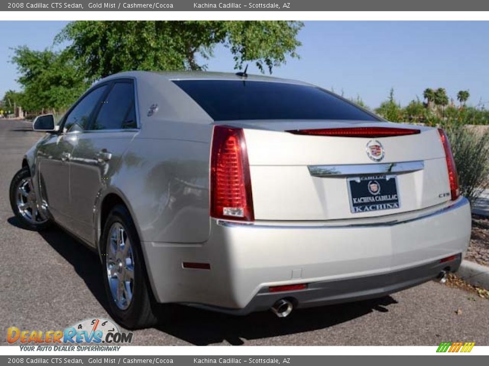 2008 Cadillac CTS Sedan Gold Mist / Cashmere/Cocoa Photo #6