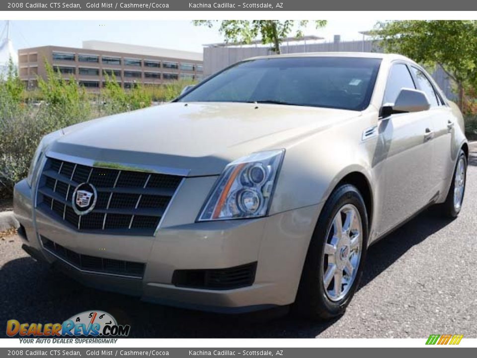 2008 Cadillac CTS Sedan Gold Mist / Cashmere/Cocoa Photo #7
