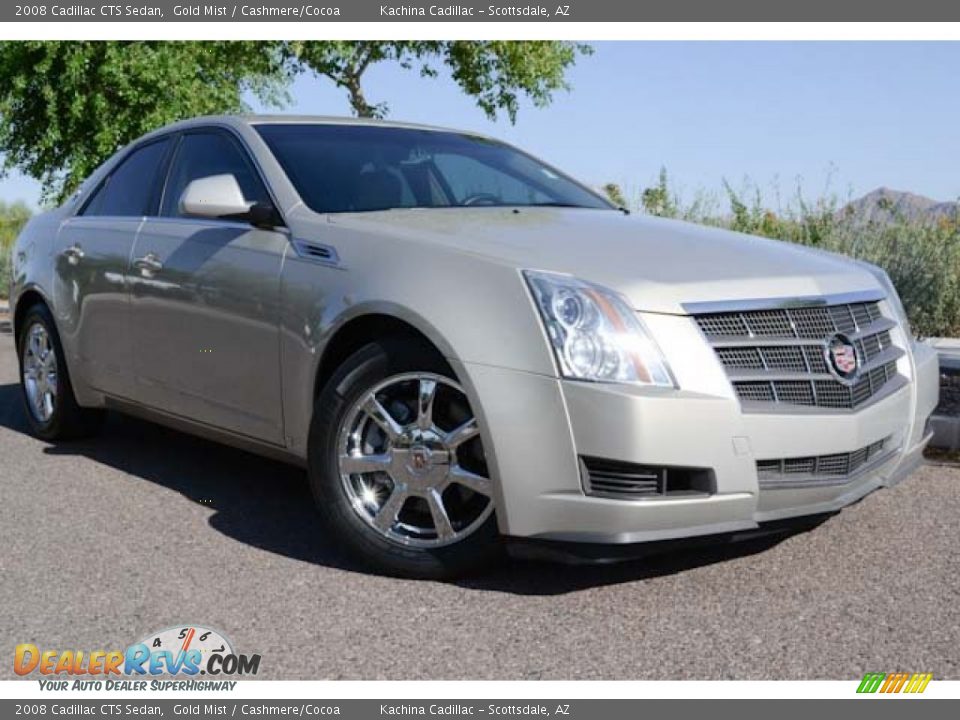 2008 Cadillac CTS Sedan Gold Mist / Cashmere/Cocoa Photo #8