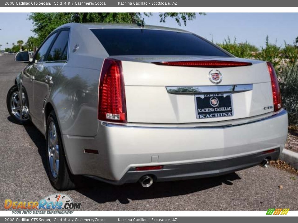 2008 Cadillac CTS Sedan Gold Mist / Cashmere/Cocoa Photo #12