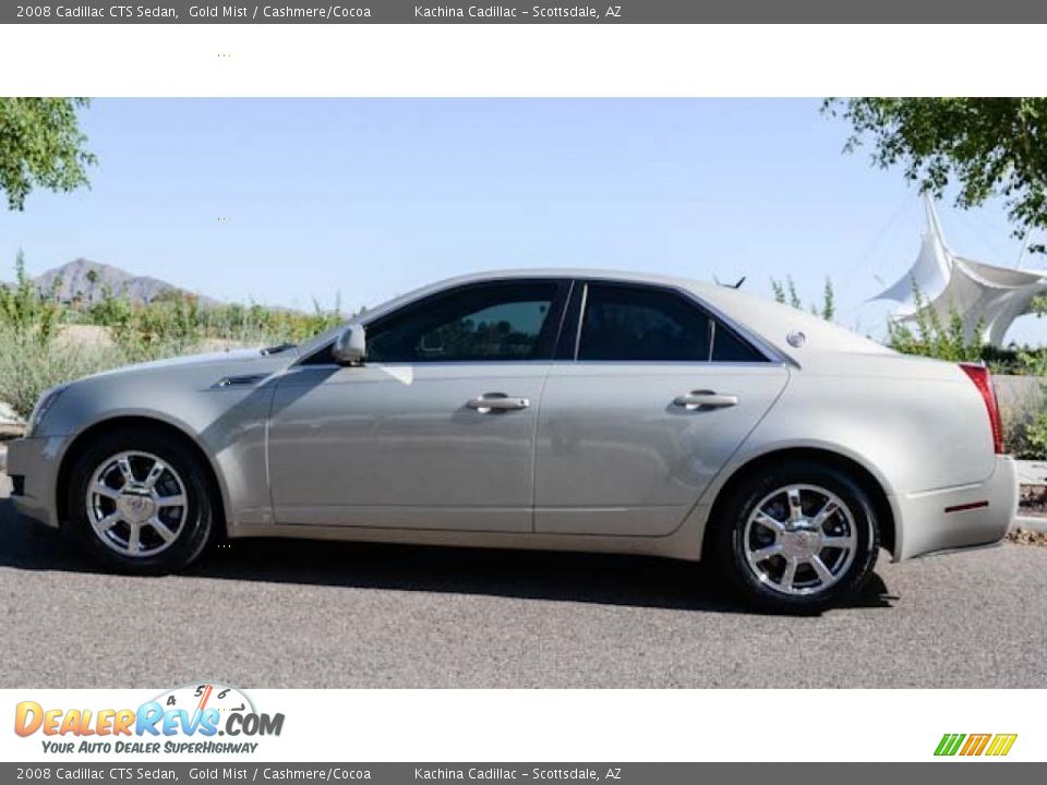 2008 Cadillac CTS Sedan Gold Mist / Cashmere/Cocoa Photo #13