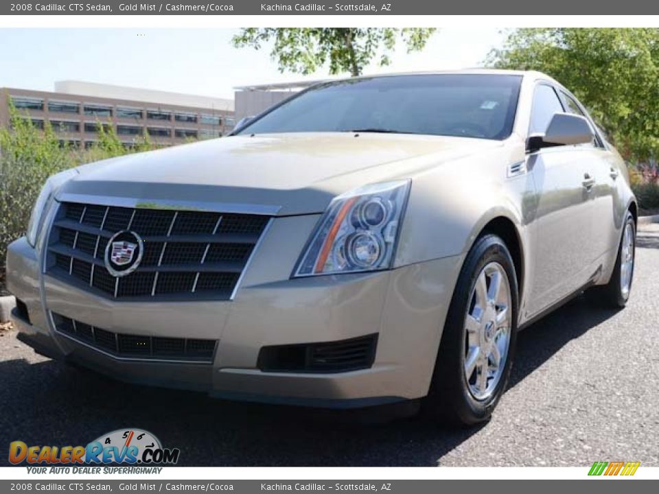 2008 Cadillac CTS Sedan Gold Mist / Cashmere/Cocoa Photo #14
