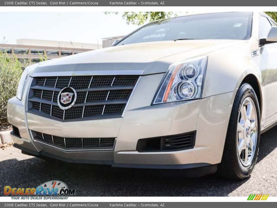 2008 Cadillac CTS Sedan Gold Mist / Cashmere/Cocoa Photo #15