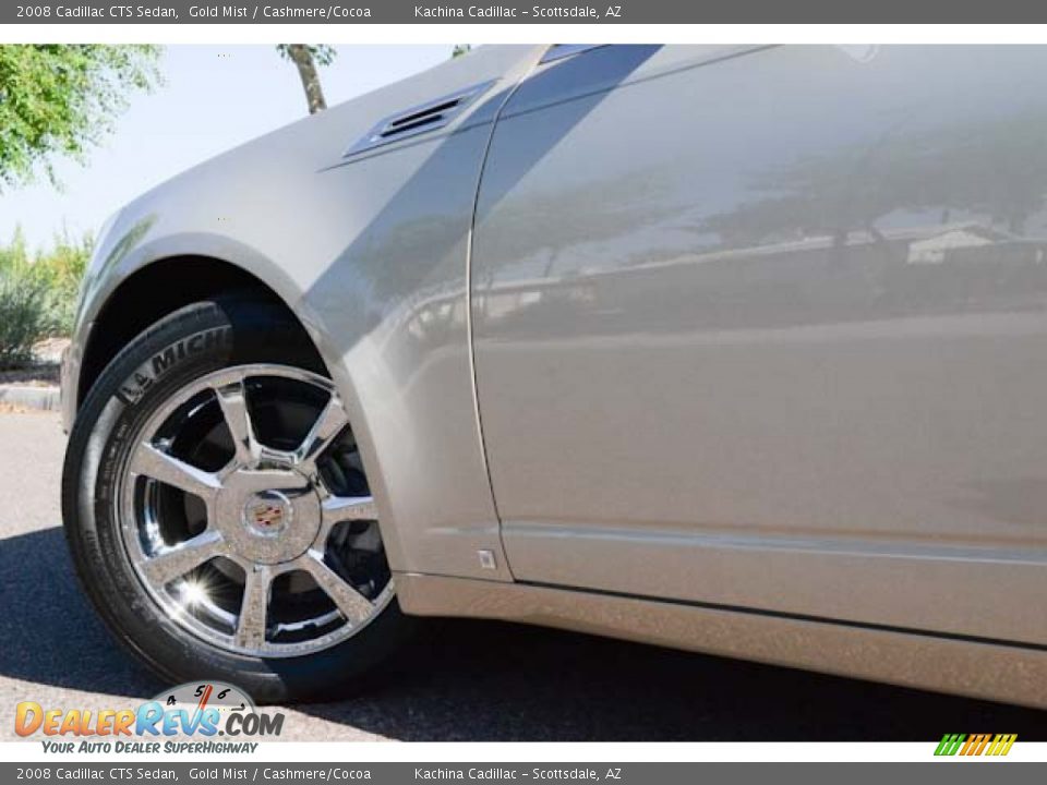2008 Cadillac CTS Sedan Gold Mist / Cashmere/Cocoa Photo #16
