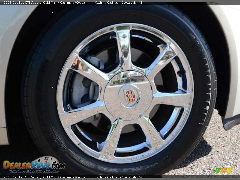 2008 Cadillac CTS Sedan Gold Mist / Cashmere/Cocoa Photo #17
