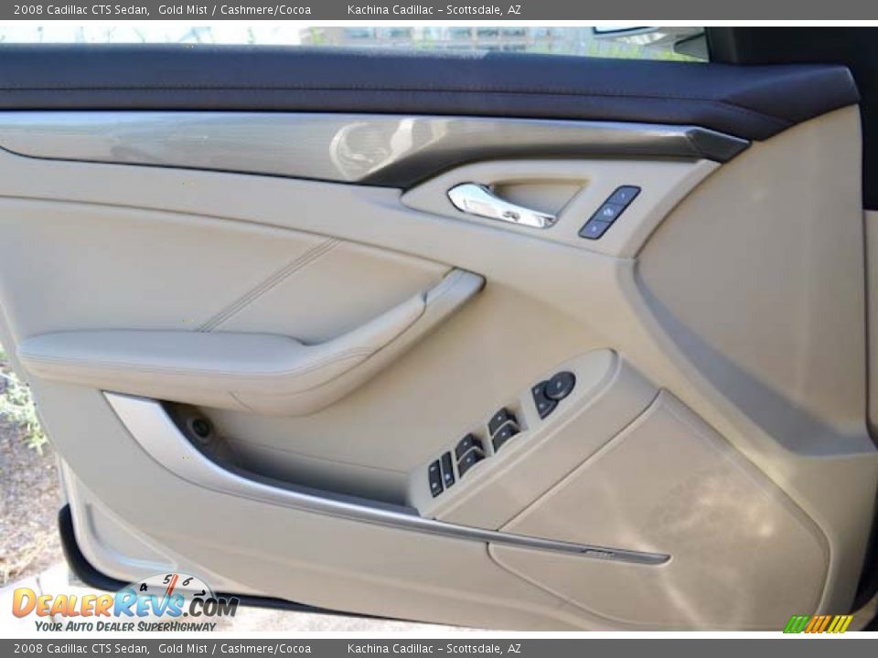 2008 Cadillac CTS Sedan Gold Mist / Cashmere/Cocoa Photo #18
