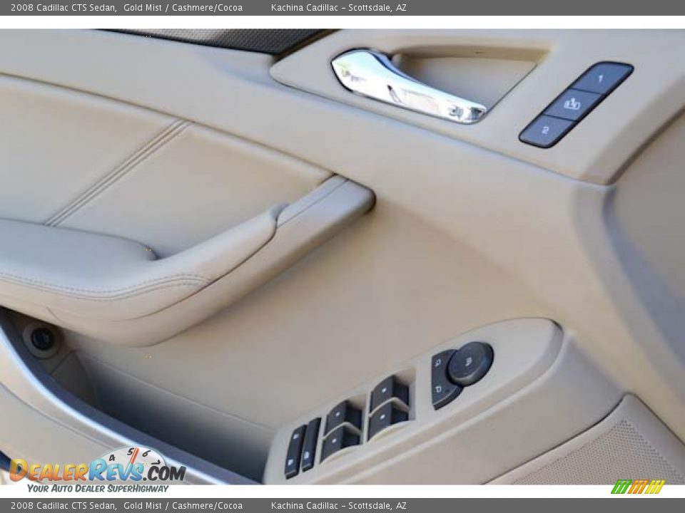 2008 Cadillac CTS Sedan Gold Mist / Cashmere/Cocoa Photo #19