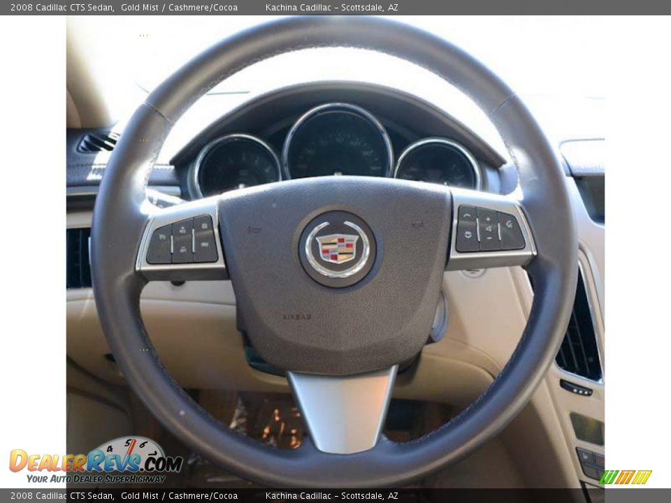 2008 Cadillac CTS Sedan Gold Mist / Cashmere/Cocoa Photo #20
