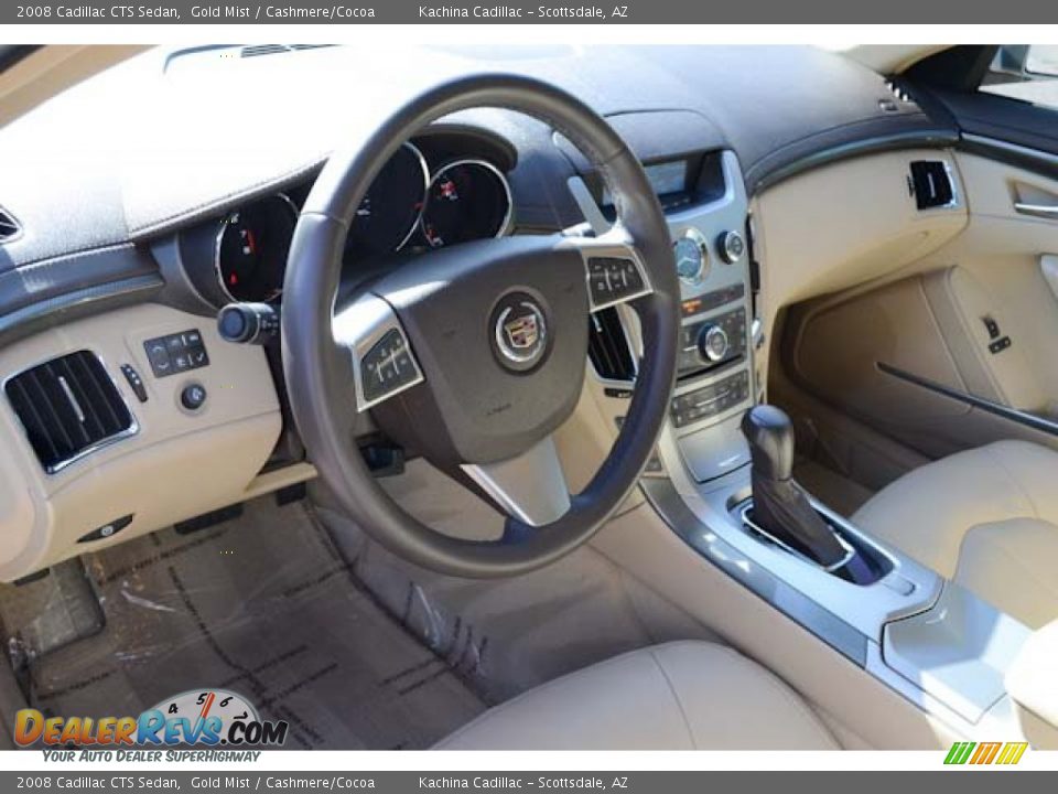 2008 Cadillac CTS Sedan Gold Mist / Cashmere/Cocoa Photo #21
