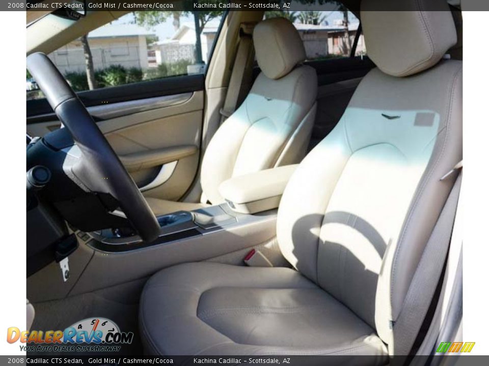 2008 Cadillac CTS Sedan Gold Mist / Cashmere/Cocoa Photo #22