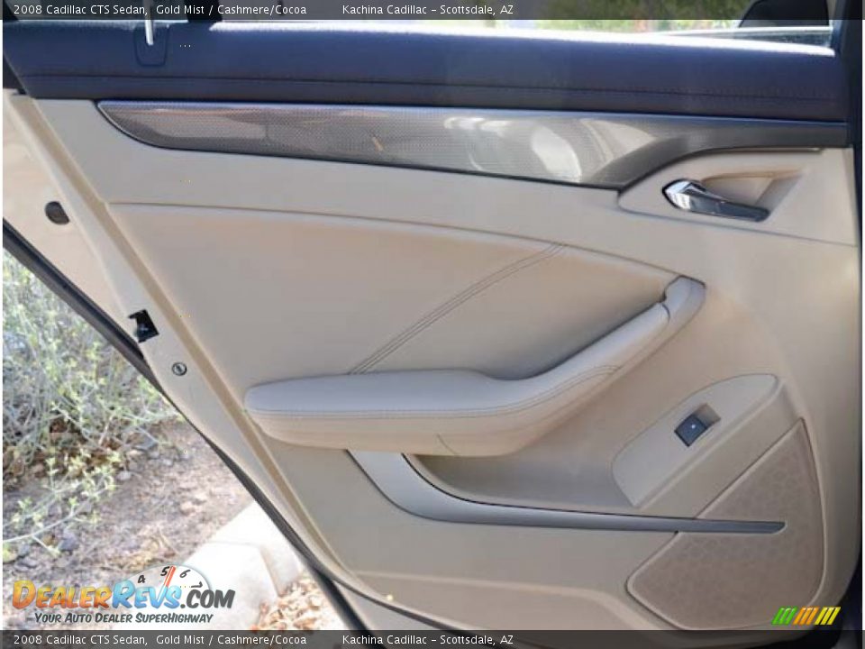 2008 Cadillac CTS Sedan Gold Mist / Cashmere/Cocoa Photo #23