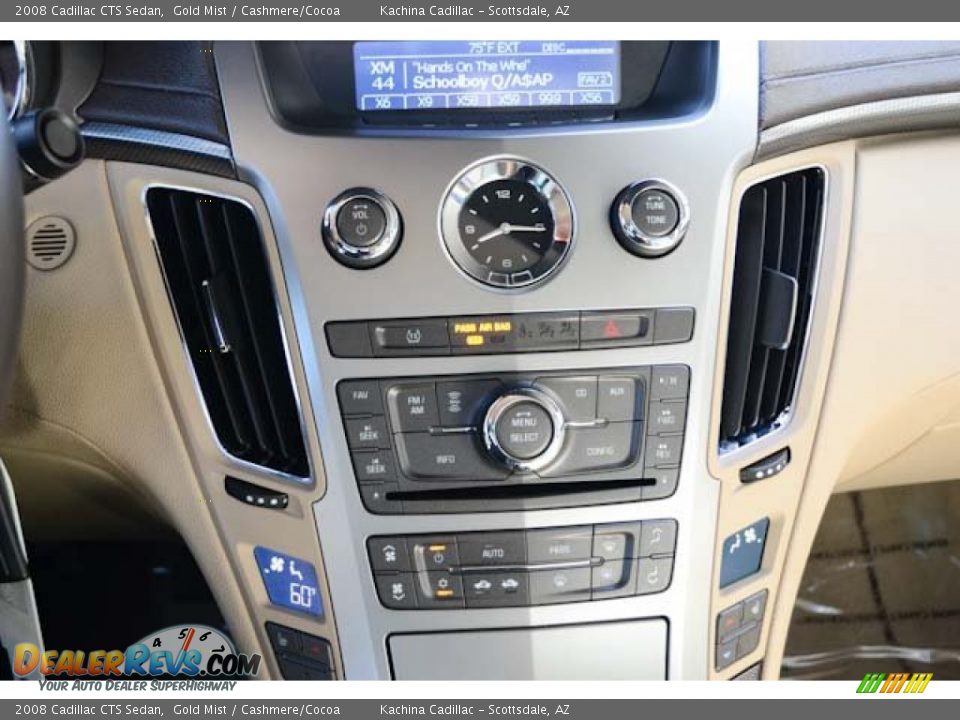2008 Cadillac CTS Sedan Gold Mist / Cashmere/Cocoa Photo #26