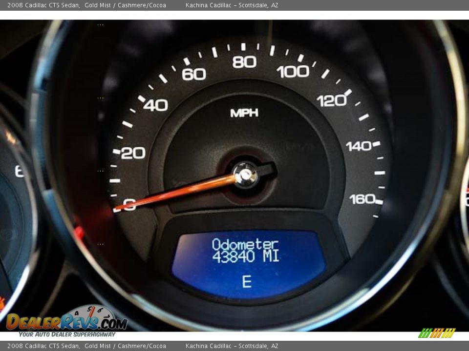 2008 Cadillac CTS Sedan Gold Mist / Cashmere/Cocoa Photo #28