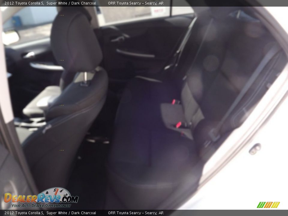 2012 Toyota Corolla S Super White / Dark Charcoal Photo #15